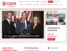 Tablet Screenshot of cscm.org